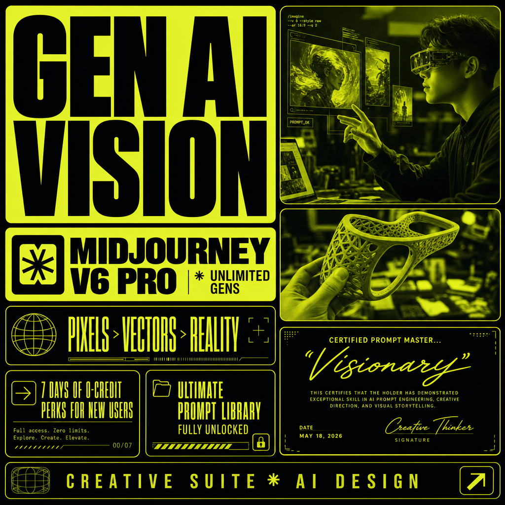 Duotone bento-box brutalist UI poster - AI Creative Agency (AI 创意工作室)