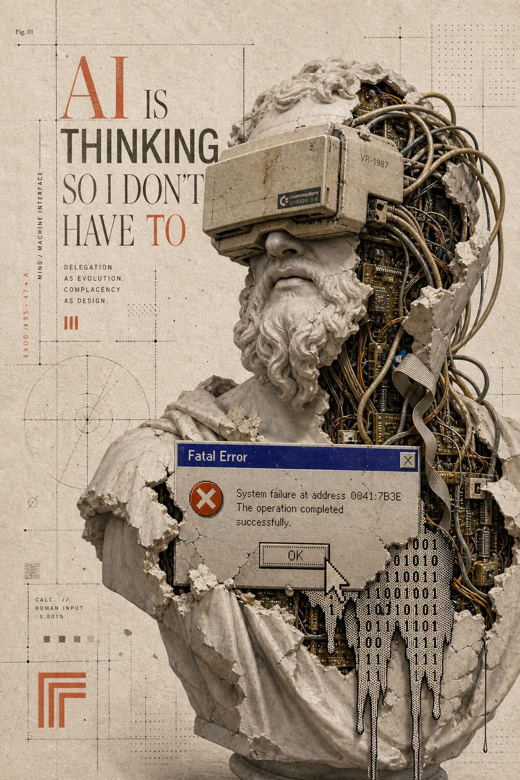Museum-grade digital pop-surrealist collage - Tech